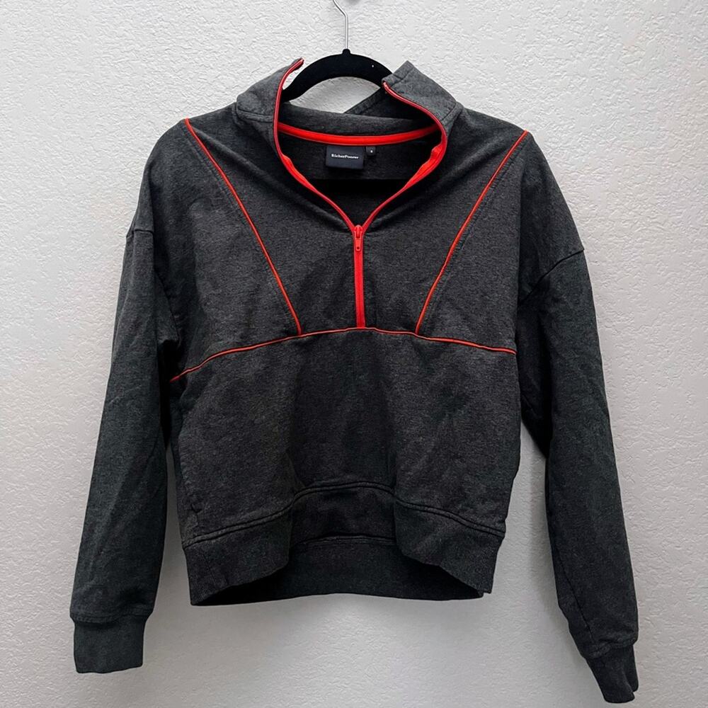 Richer Poorer Half Zip Mock Neck Sweatshirt-Women Size S - Picture 2 of 6